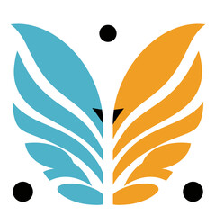 vector illustration of a feather