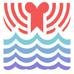 vector illustration of an abstract blue background