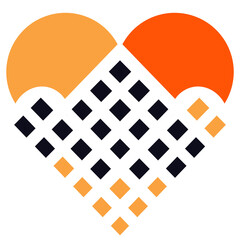 qr code of the heart