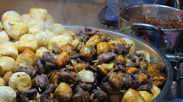 Balut (Boiled fertilized duck eggs), Southeast Asian street food