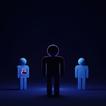 Abstract illustration showing connection and partnership using simple silhouette pictograms representing agreement and collaboration ,union ,solution ,commun