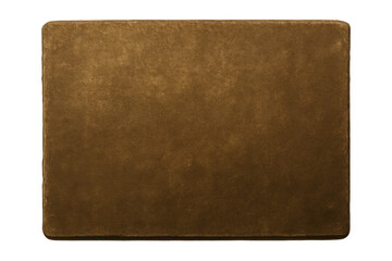 Fototapeta premium Blank antique bronze metal plate with old aged vintage texture on transparent background, copy space design