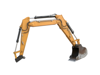 Excavator arm, a heavy construction equipment for digging and moving earth