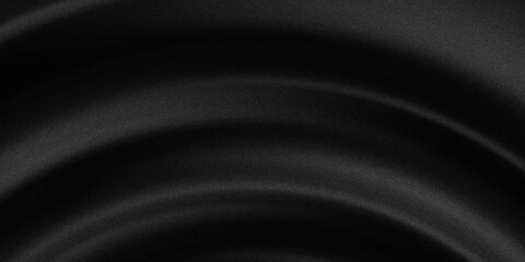 Curtain black wave soft shadow and blurred. frabic shapes curve designs. abstract backround on isolated.