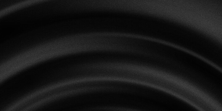Curtain black wave soft shadow and blurred. frabic shapes curve designs. abstract backround on isolated.