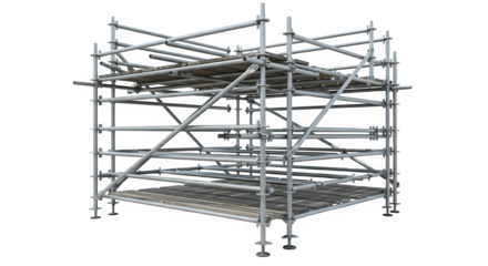 Scaffolding, a temporary structure for construction and maintenance