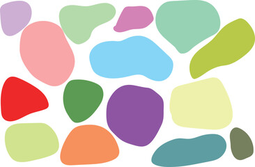 Colorful abstract shapes in a pattern