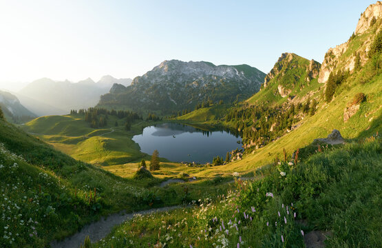 Landscape view in the Seeberg region
