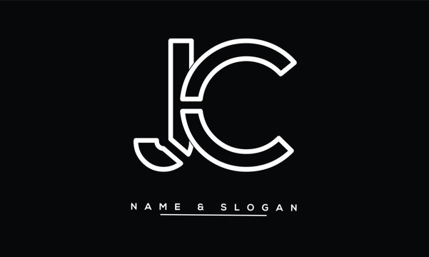 JC, CJ Abstract Letters Logo Monogram