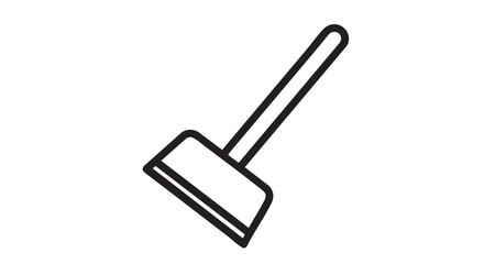 ## **16. Algae scraper outline icon vector**
