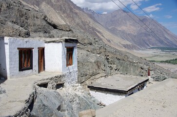 Diskit monastery in Ladakh in India, Asia
