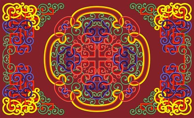 abstract chinese art vector background