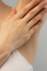 A part of the female body, the armpit