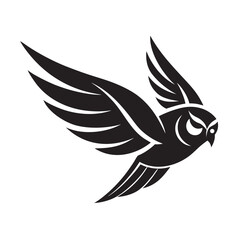 Majestic Owl Swift Glide Silhouette Graphic
