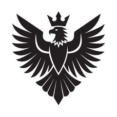 Imperial Eagle Heraldry Mark Regal Silhouette