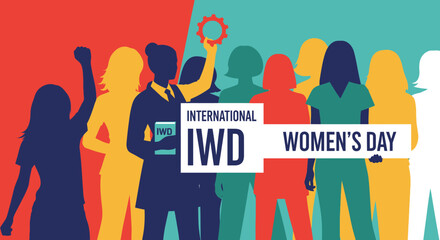 Empowering silhouettes: Celebrating International Women's Day with vibrant visuals