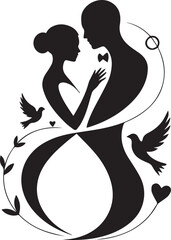 Monochrome Lovers Connection Glyph