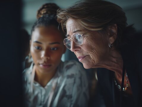 Mentorship and guidance program for young professionals with experienced senior advisors in business setting