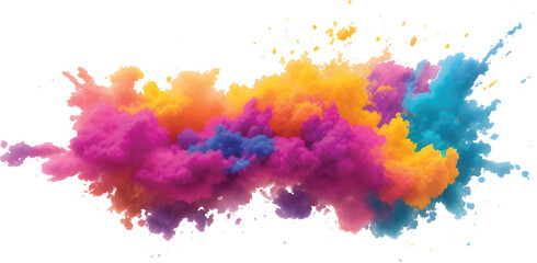 Colorful abstract watercolor paint splash art texture design on paper