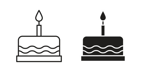 Cake birthday icon