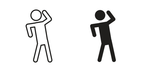 Fitness exercise icon