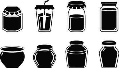 Jar Icon Set – High-Quality Minimal & Modern Jar Icons Collection Best Jar Icon Set – Clean, Simple & Editable Jar Icons for Designers