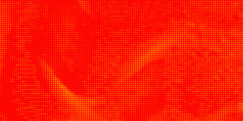 Dots halftone orange color pattern gradient texture with technology digital background. Dots pop art comics with summer background.