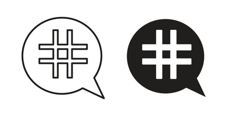 Obraz premium Hashtag icon
