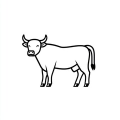 Obraz premium Cow Livestock Icon – Organic Farming, Agriculture Production, Eco-Friendly Sustainable Vector