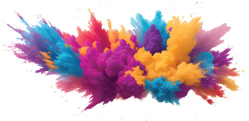 Abstract watercolor paint texture with colorful ink splashes and artistic design elements