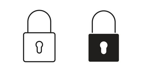 Lock icons for use web design,logo.Symbol illustration.