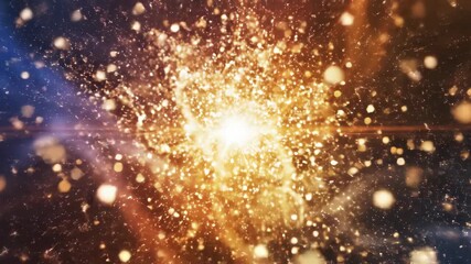 Dynamic abstract bokeh lights dance with swirling energy creating a magical celebratory atmosphere for events