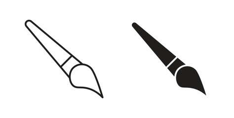 Paint brush icons for use web design,logo.Symbol illustration.