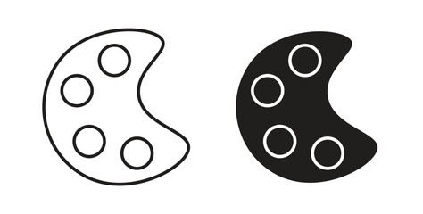 Palette icons for use web design,logo.Symbol illustration.
