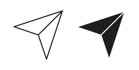Paper plane icons for use web design,logo.Symbol illustration.