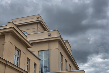 ARCHITECTURE - A beautiful railway station building from 1929 in the modernist style in Zbaszyn