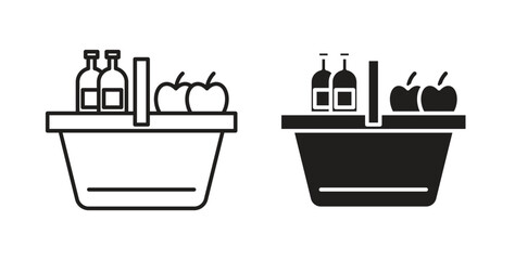 Picnic icons for use web design,logo.Symbol illustration.