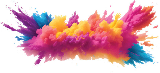 Abstract watercolor background with colorful ink splashes and artistic texture