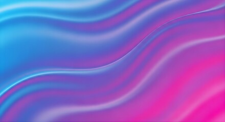 Naklejka premium Vibrant Neon Liquid Gradient Background – Blue Purple Pink Futuristic Abstract Design