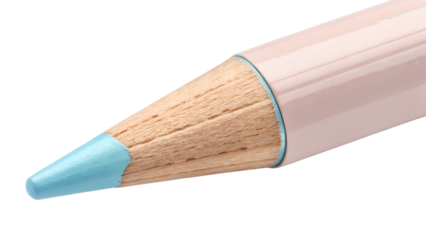 Small pastel pencil cap protector, smooth rubber texture, isolated PNG on transparent background