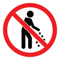 No littering sign