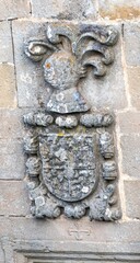 Capellania Villanueva de Henares stone heraldic coat of arms relief