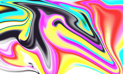 Modern vibrant flowing abstract background with grainy digital noise.
