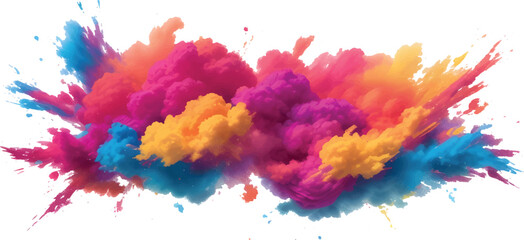 Abstract colorful watercolor paint splash art texture design
