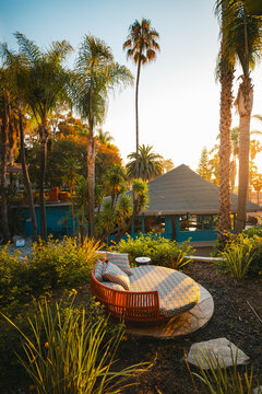 Relaxing chair at tropical resort