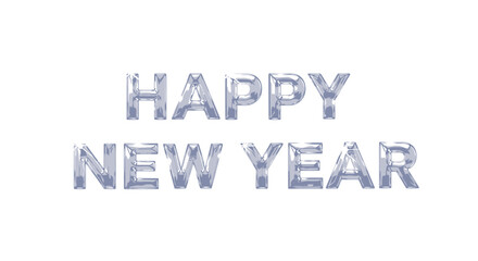 Festive happy new year greeting with decorative elements and celebratory typography for a special occasion