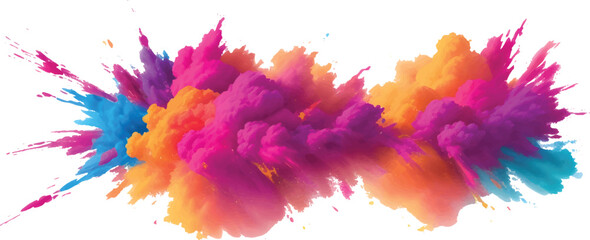 Watercolor artistic pink paint splash texture pattern design element drawing