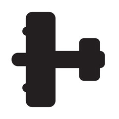 silhouette of  an unmanned aerial vehicle aircraft ,simple icon