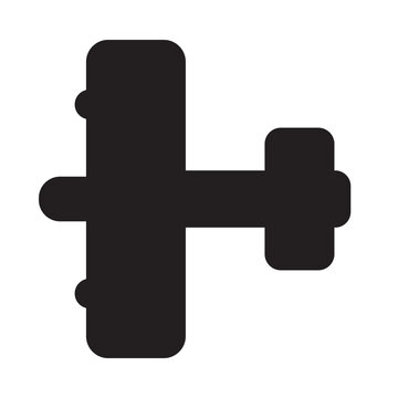 silhouette of  an unmanned aerial vehicle aircraft ,simple icon