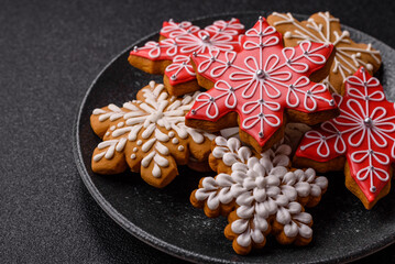 Gingerbread, Christmas cookies, and ornamental holiday baked goods. Christmas gingerbread